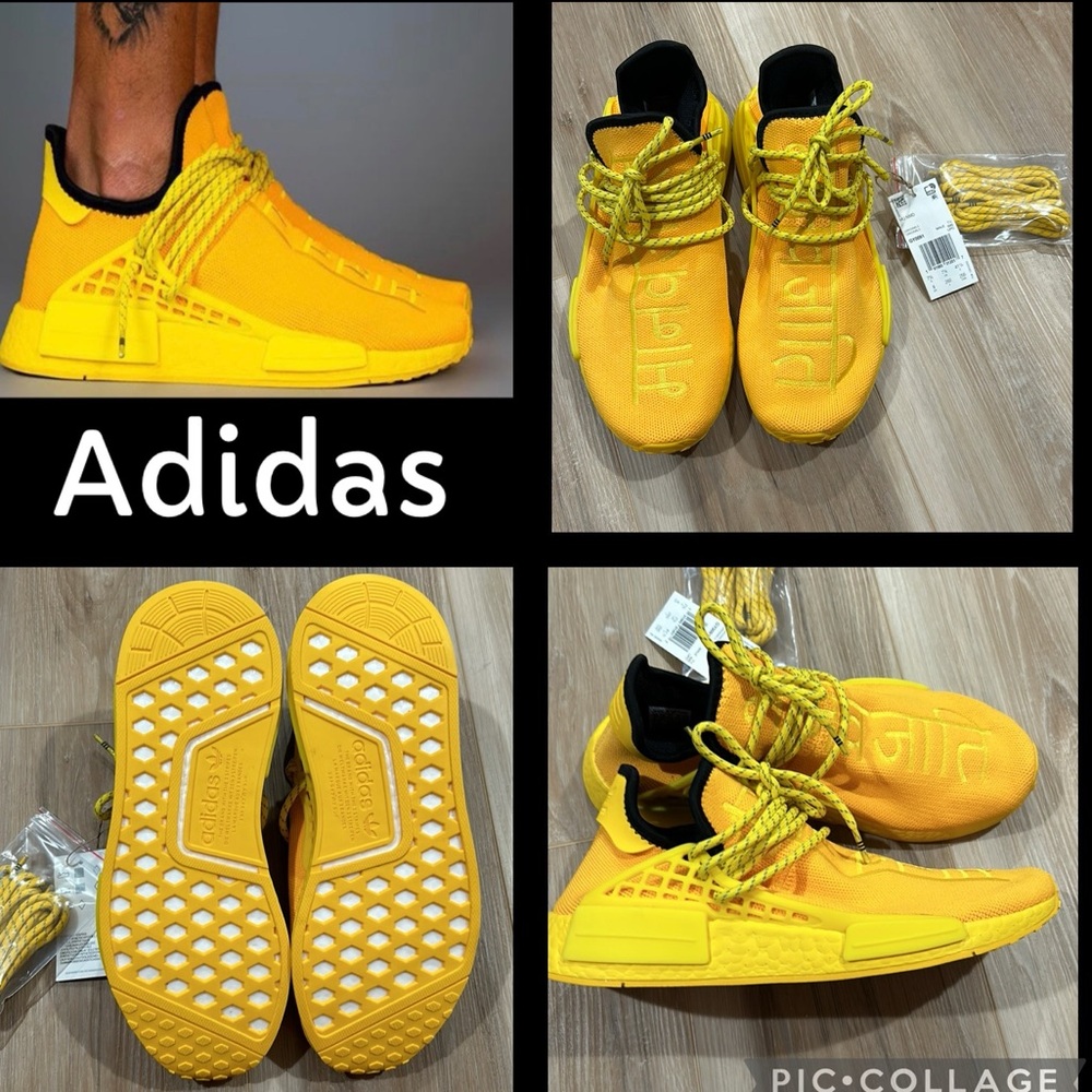 NWT Adidas Pharrell X NMD Human Race, yellow Men’s shoes
